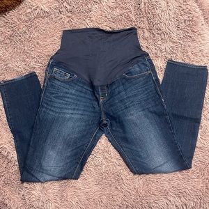 Old Navy Maternity Blue Denim Skinny Jean Full Panel Support